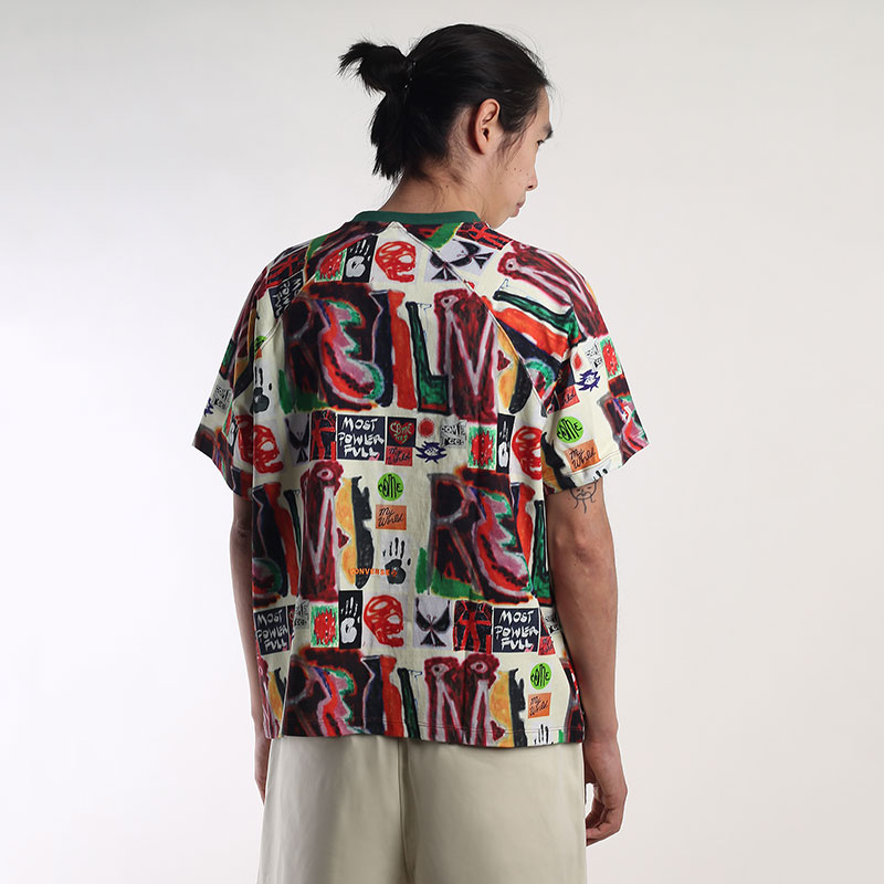 мужская разноцветная футболка Converse  x Come Tees Tee 10023507281 - цена, описание, фото 3